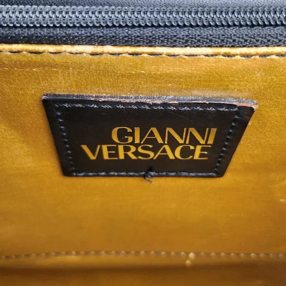 Versace Vintage Leopard Baroque Top Handle Bag - Picture 9 of 12